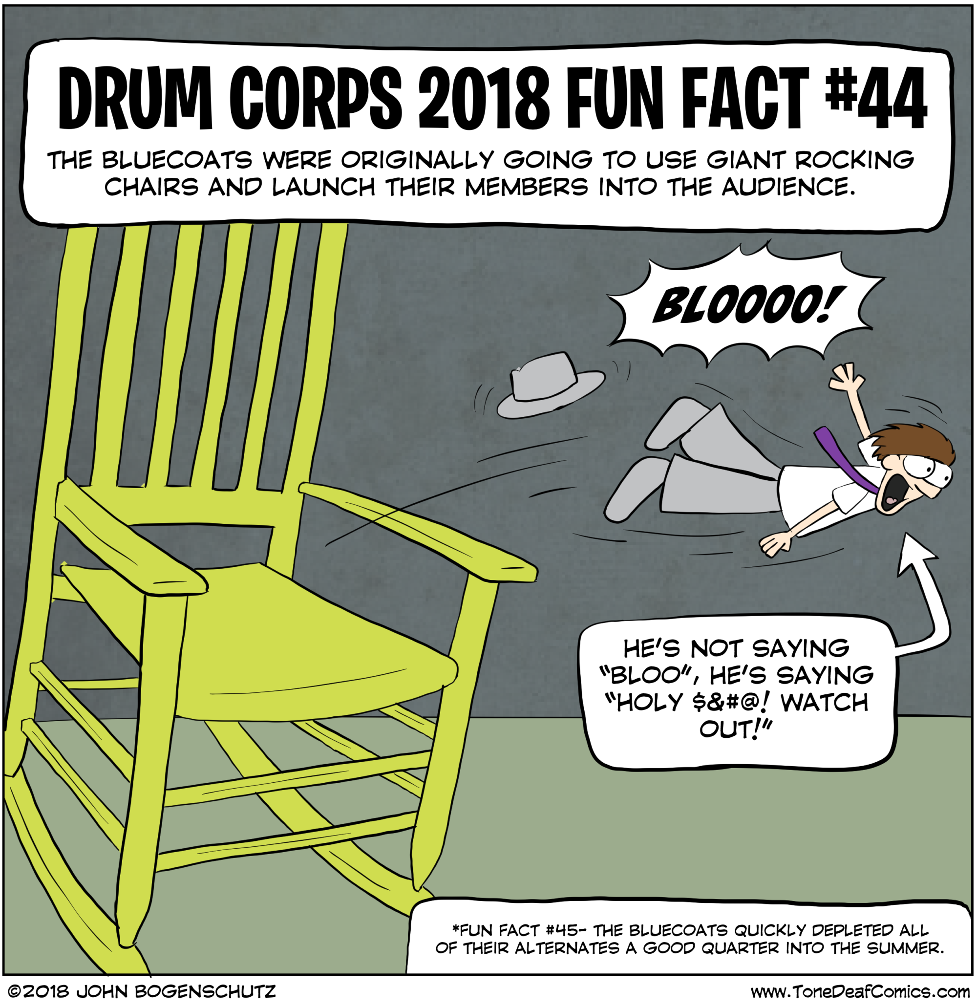 Drum Corps 2018 Fun Fact 44 Tone Deaf