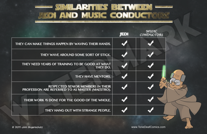 Similarities between Jedi and Music Conductors