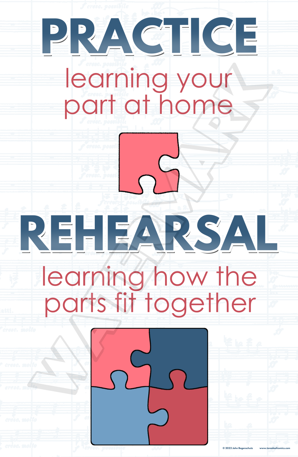 Practice Rehearsal Puzzle Pieces