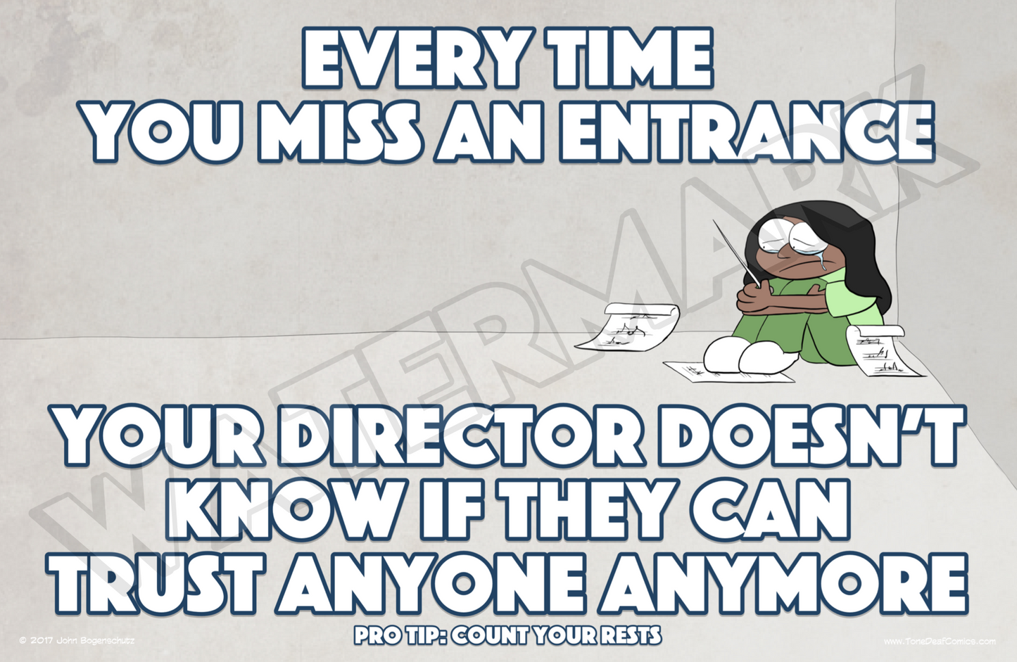 Every Time You Miss An Entrance