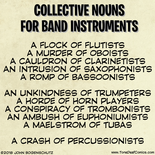 Collective Nouns for band Instruments