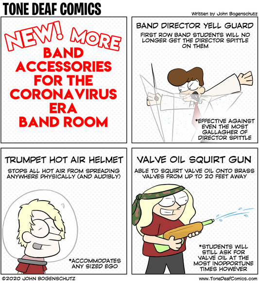 More Band Accessories for the Coronavirus Era Band Room