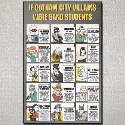 If Gotham City Villains Were Band Students