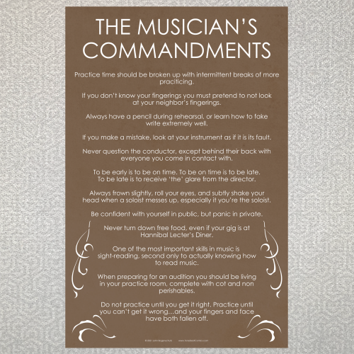 The Musician's Commandments