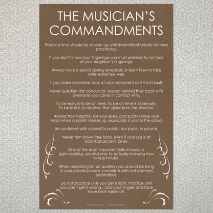 The Musician's Commandments