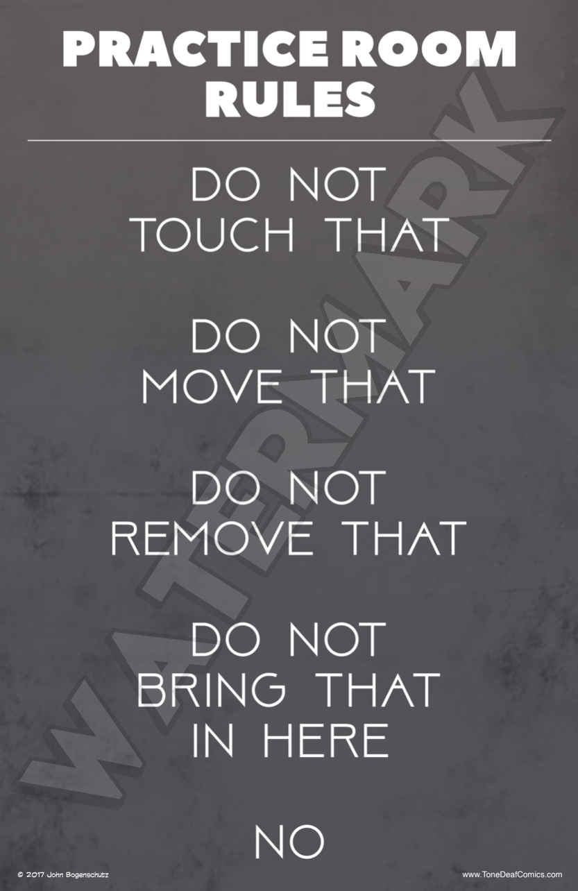 Practicing Rules Practice Room Rules – Tone Deaf