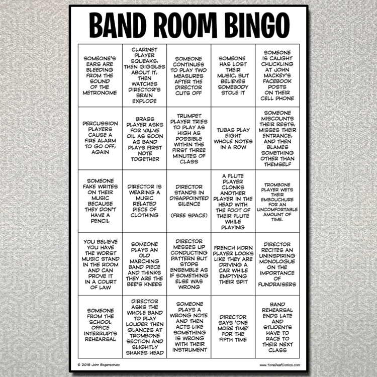 Band Room Bingo