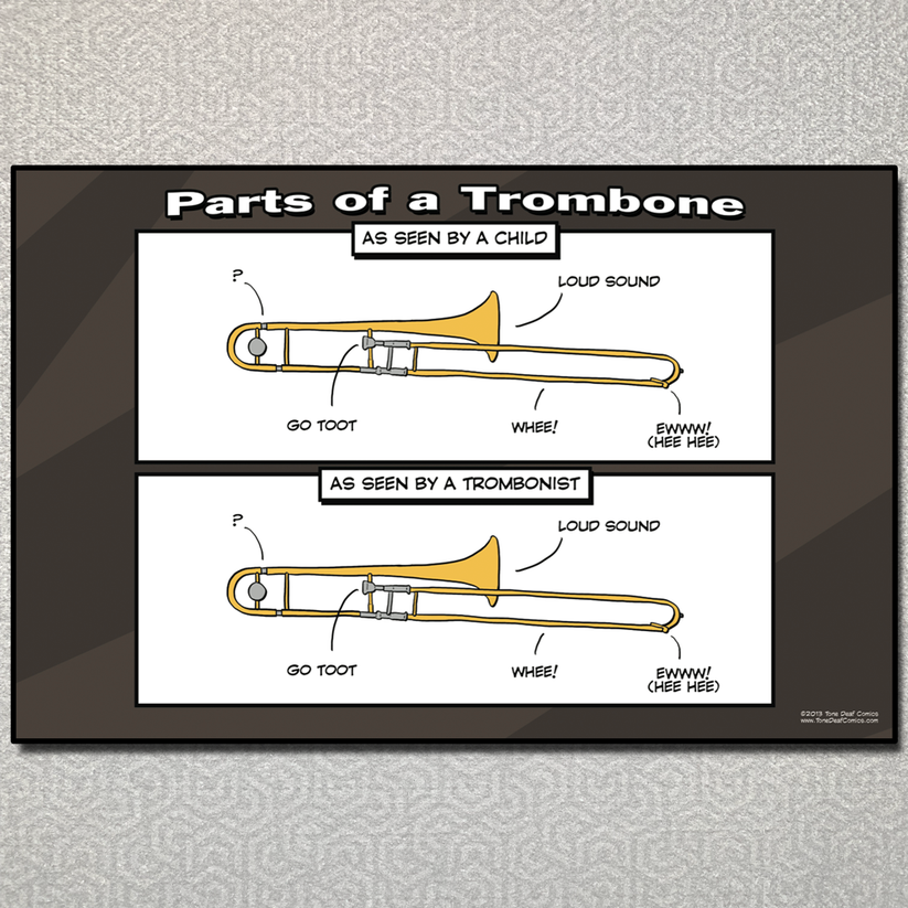 Parts of a Trombone Tone Deaf